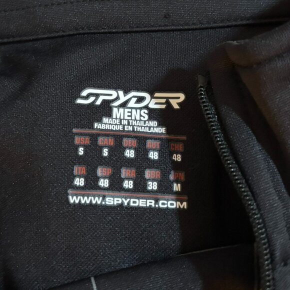 Spyder Mens Black Half Zip Pullover Lightweight Shirt Size Small - Picture 4 of 4